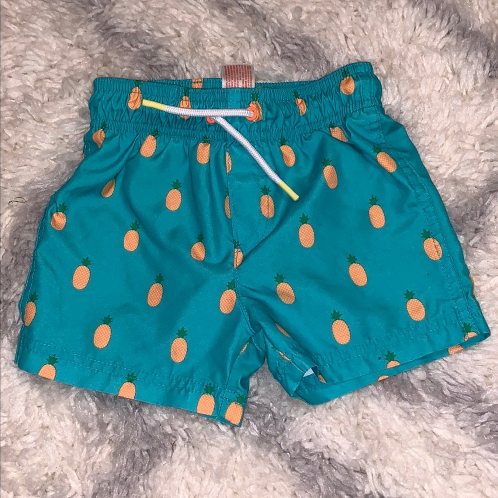 Cat & Jack pineapple swim trunks